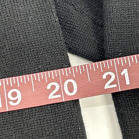 Banana Republic Sweater Men L Black V-Neck Pullover 100% Merino‎ Extra Fine Wool - Picture 7 of 7